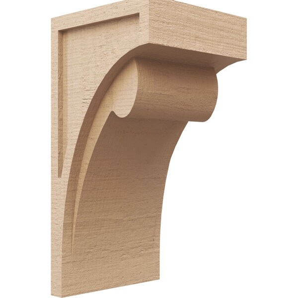Ekena Millwork 11"W x 11"D x 22"H Wide Viola Rough Cedar Woodgrain TimberThane Corbel, Primed Tan CORUR11X11X22VIORCPR - main